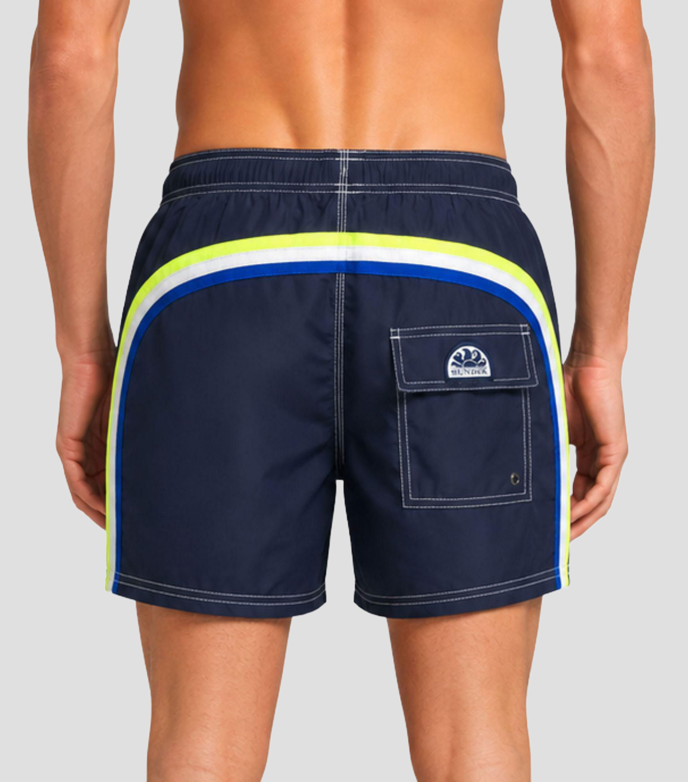Traje de baño corto Liso Hombre
